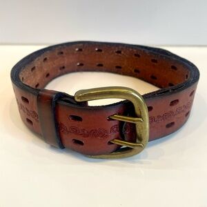 Women’s Genuine Leather Fossil Belt with Flower Engraving Small